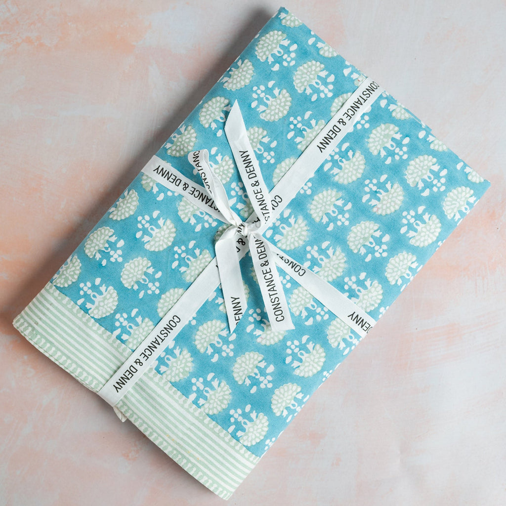 NEW FAN DELFT hand block printed tablecloth