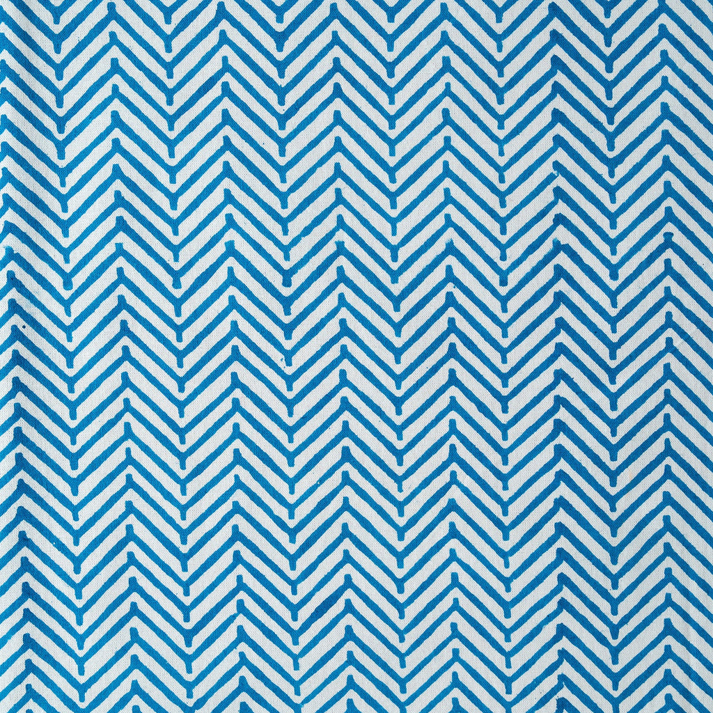 CHEVRON COBALT set of 6 cotton napkins