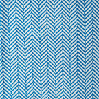 CHEVRON COBALT set of 6 cotton napkins