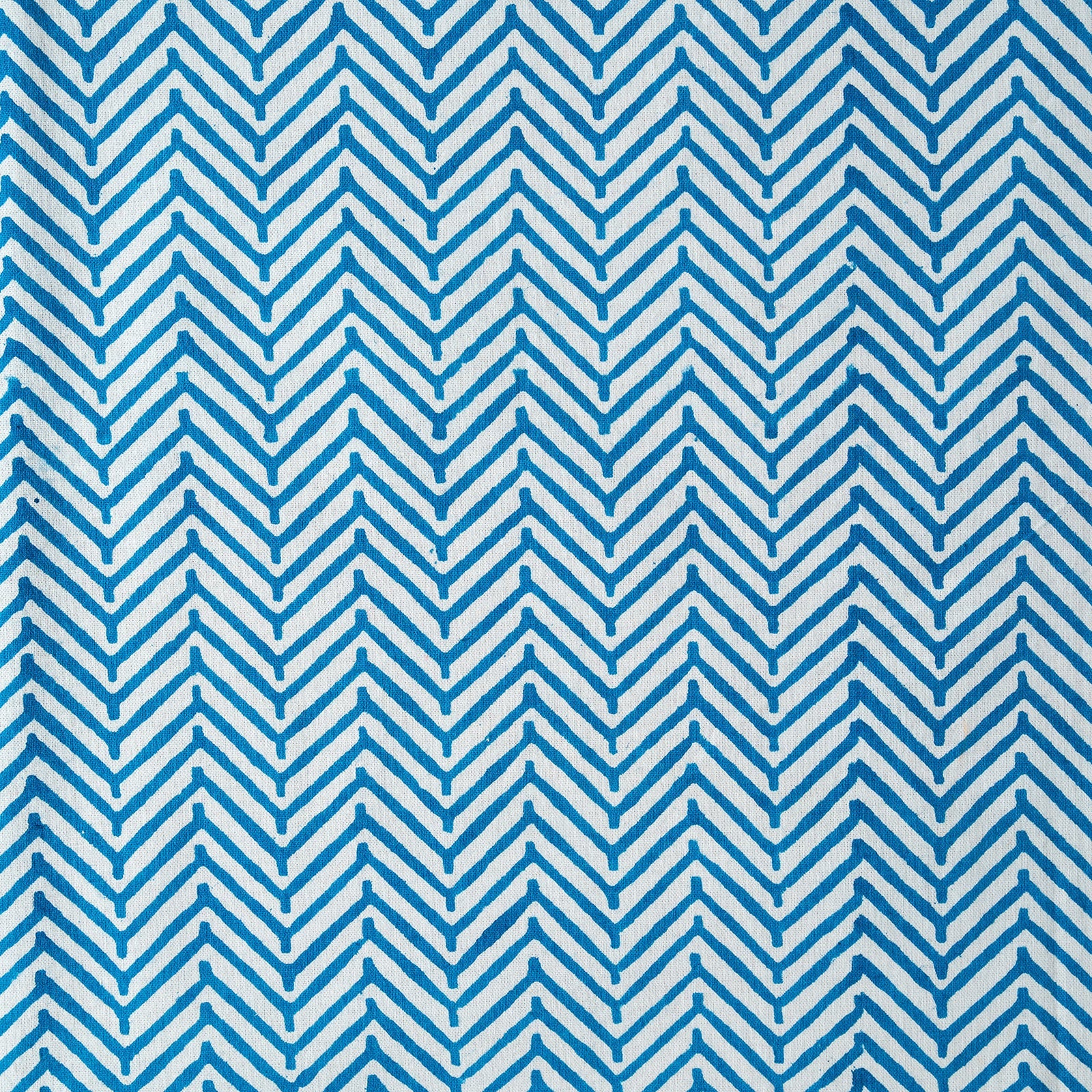 CHEVRON COBALT set of 6 cotton napkins