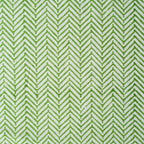 CHEVRON GREEN set of 6 cotton napkins