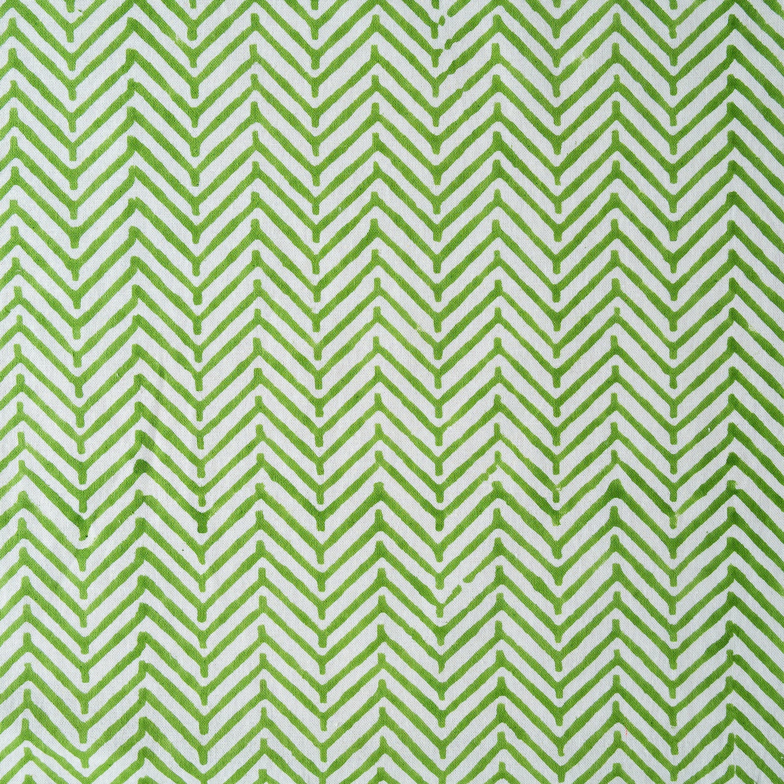 CHEVRON GREEN set of 6 cotton napkins