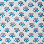 LOTUS FLOWER LILAC set of 6 cotton napkins