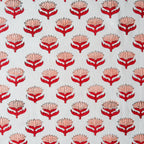 LOTUS FLOWER CHERRY PINK tea towel
