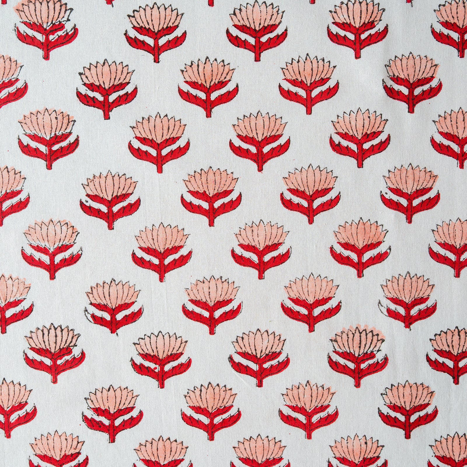 LOTUS FLOWER CHERRY PINK set of 6 cotton napkins