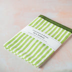 STRIPE GREEN tea towel