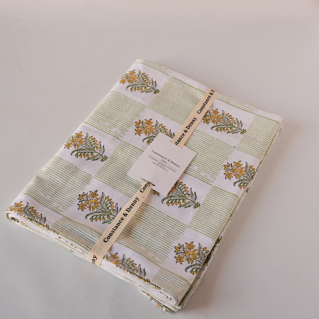 NEW LUNA MOSS hand block printed tablecloth