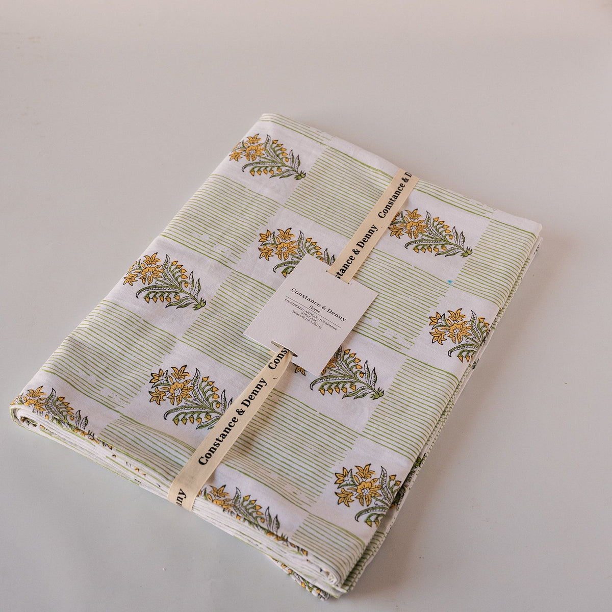 NEW LUNA MOSS hand block printed tablecloth