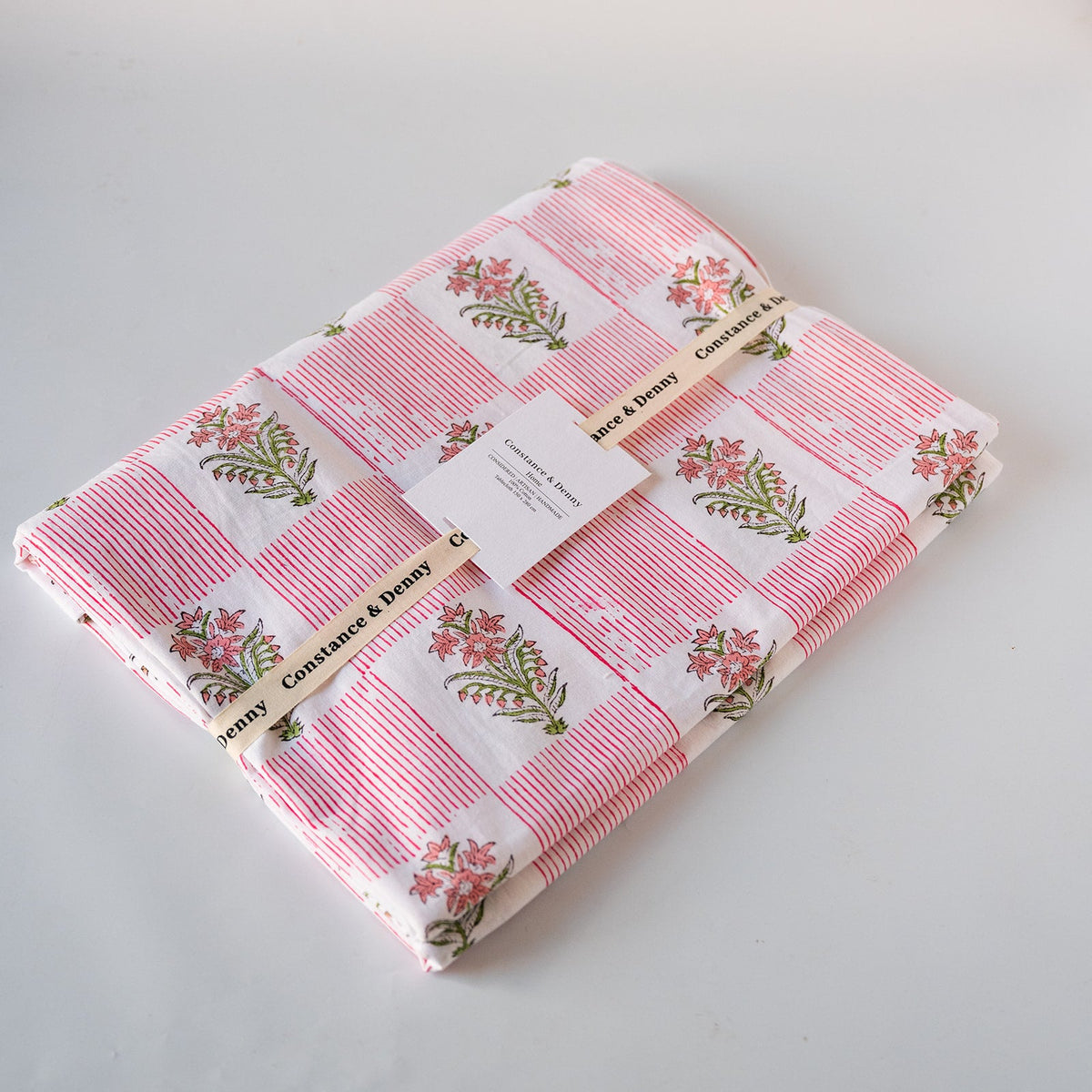 NEW LUNA ROSE hand block printed tablecloth