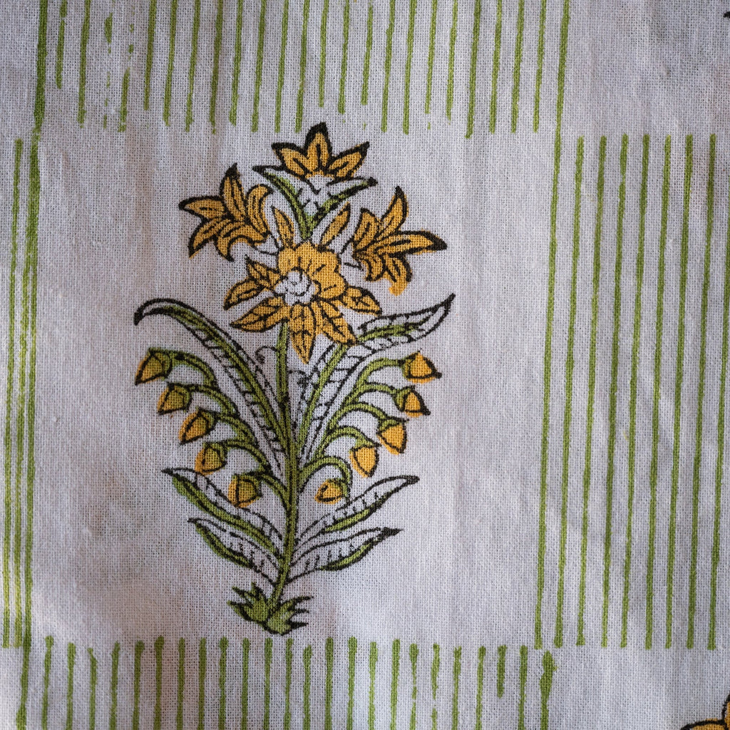 NEW LUNA MOSS hand block printed tablecloth
