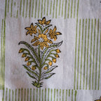NEW LUNA MOSS hand block printed tablecloth