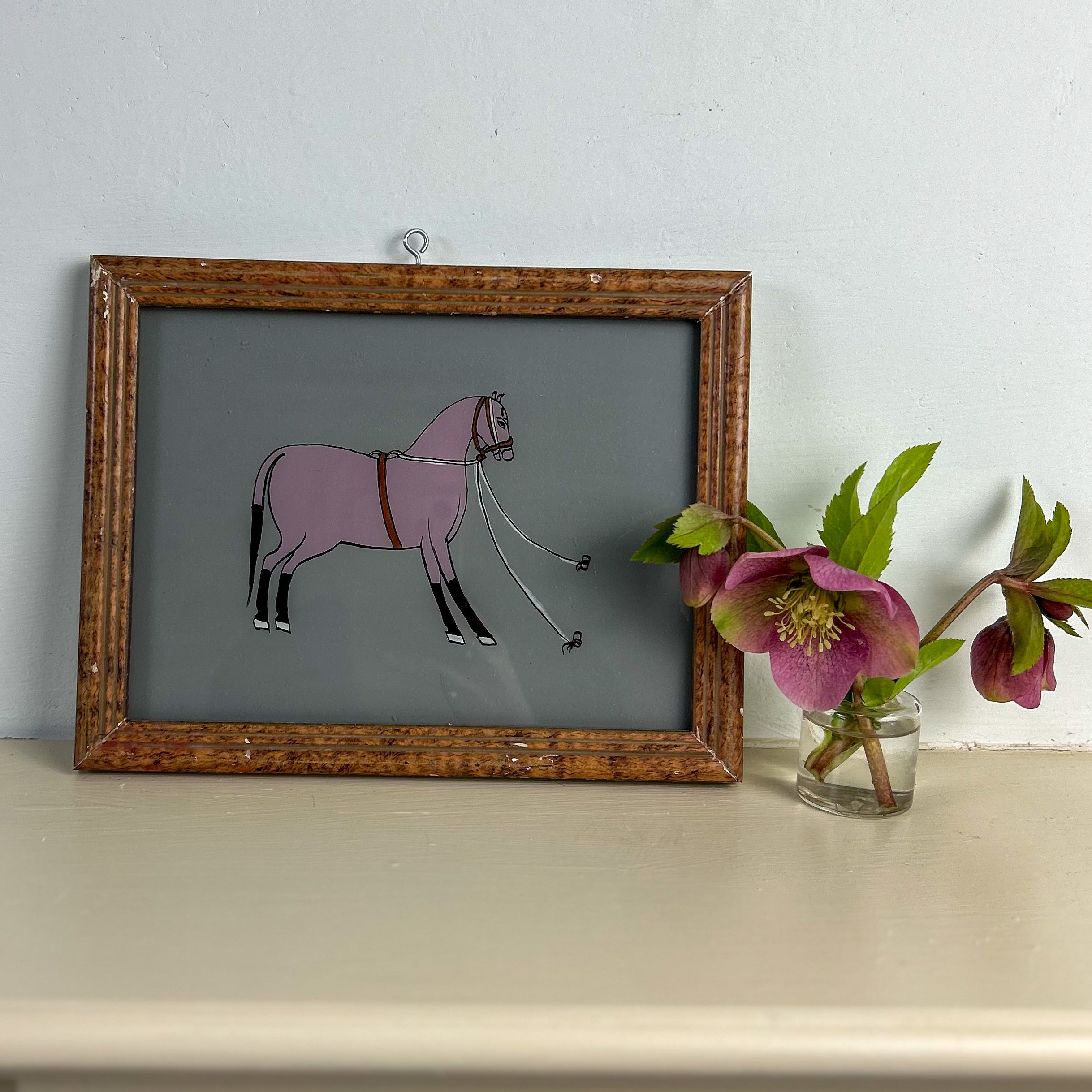 HORSE Indian glass painting - multiple available