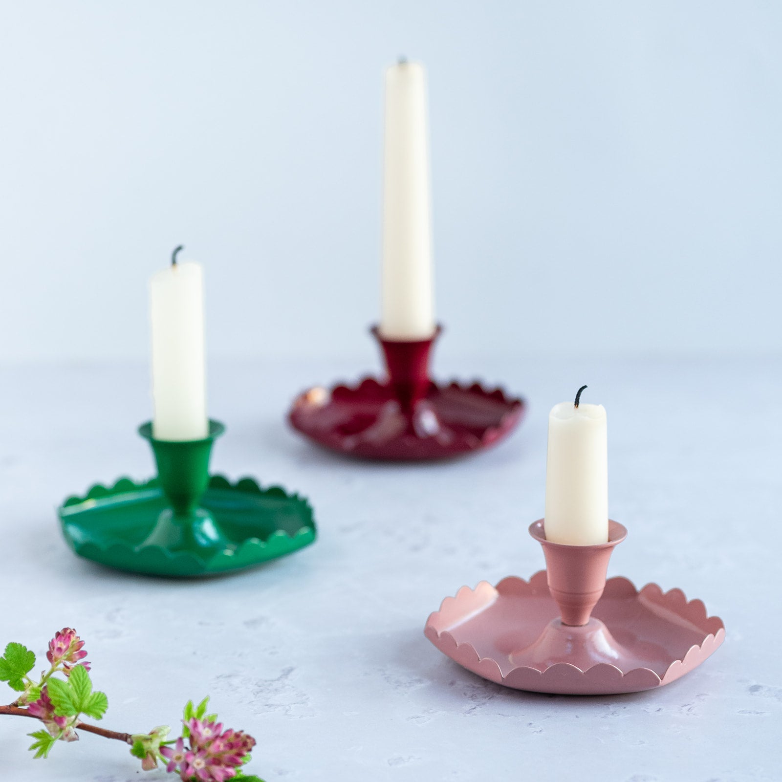 NEW EMERALD candle stick holder