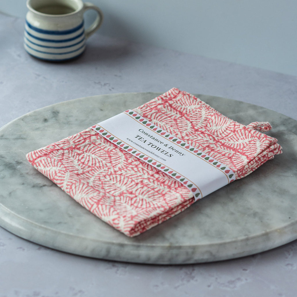 LEAF BERGONIA tea towel