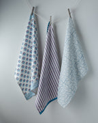 STRIPE LILAC tea towel