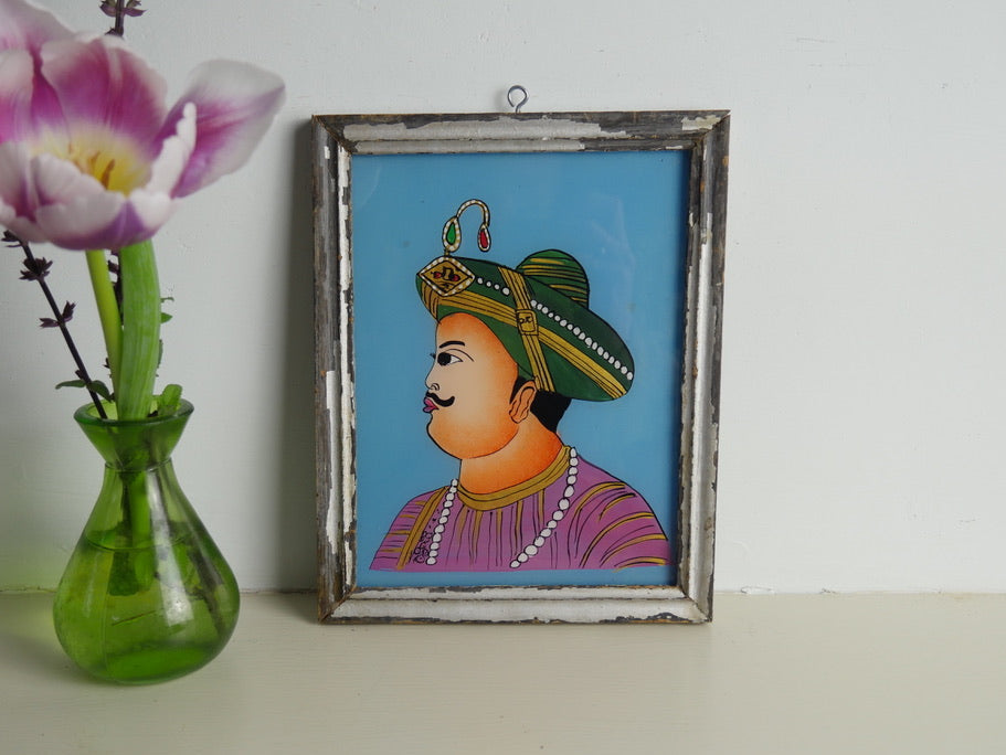 LIPS Indian glass painting
