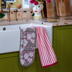 IN BLOOM PINK double oven glove