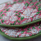 IN BLOOM PINK double oven glove
