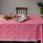NEW FAN DELFT hand block printed tablecloth