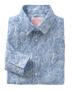 Mens Linen Shirt CORAL STONE