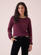 Lottie Mohair & Merino Knit Jumper with Lurex Trim