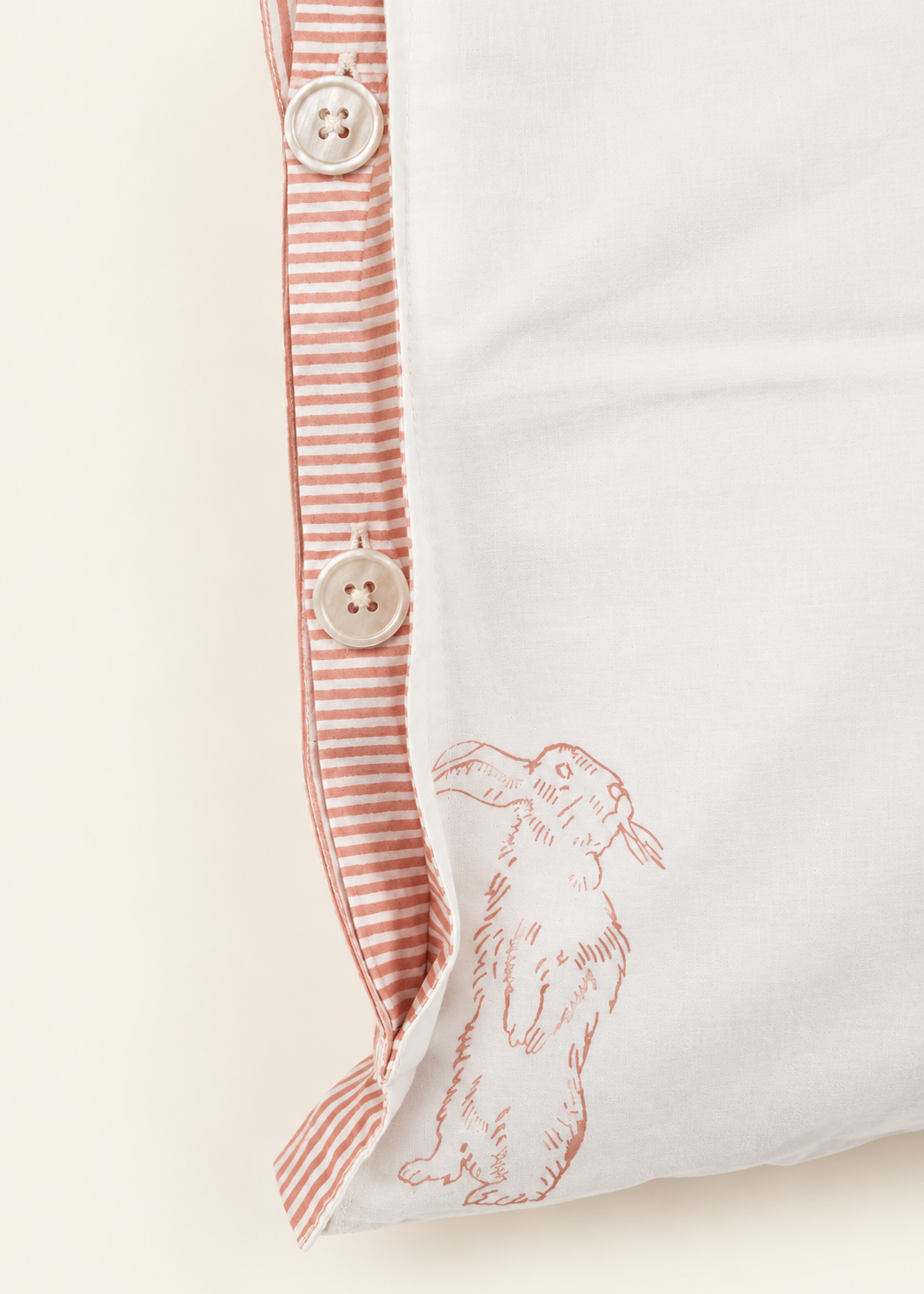 Pink Farmyard Animals Reversible Cot Duvet Cover