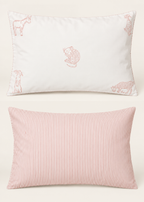 Pink Farmyard Reversible Cot Pillowcase