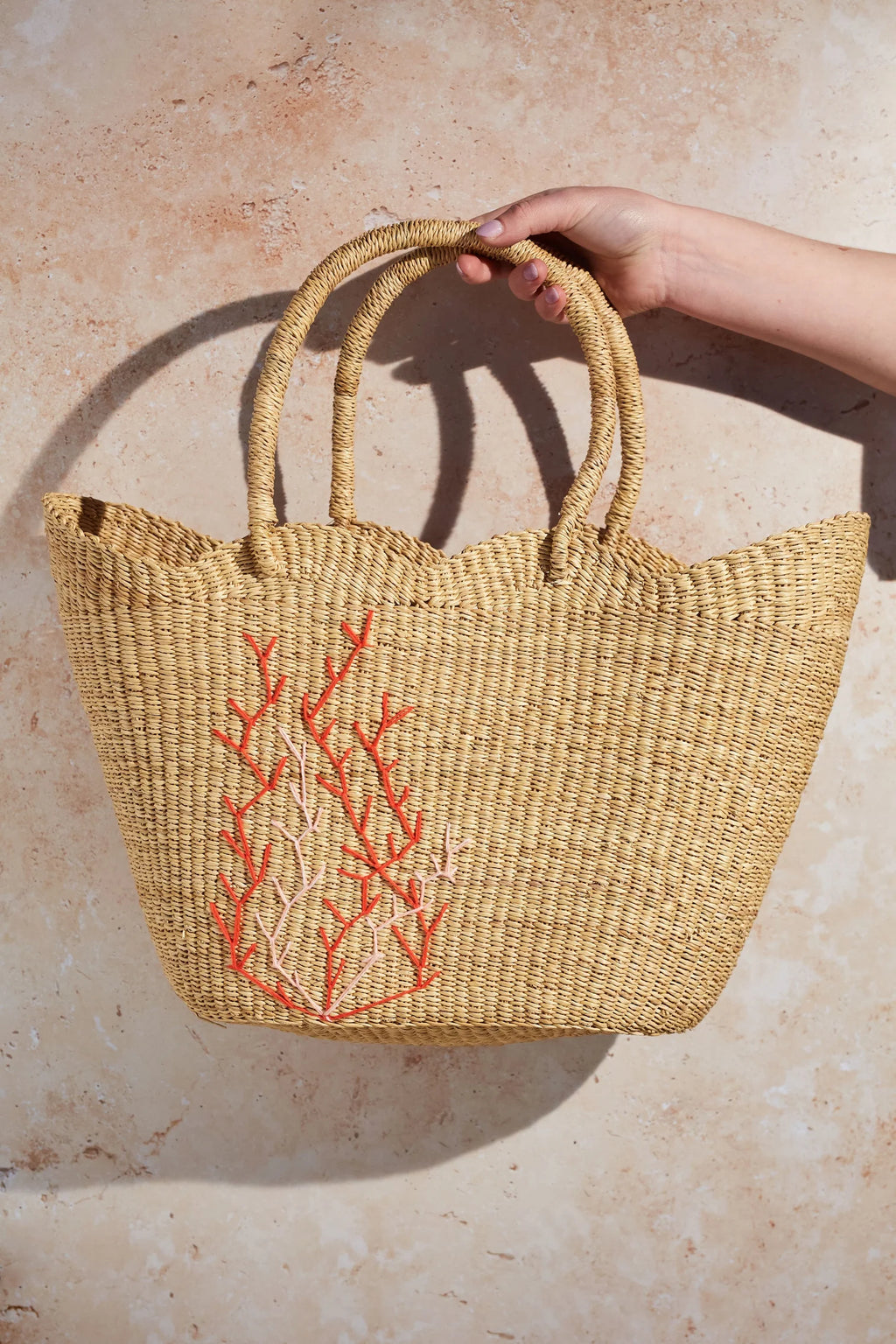 Meribella Scallop Basket Bag