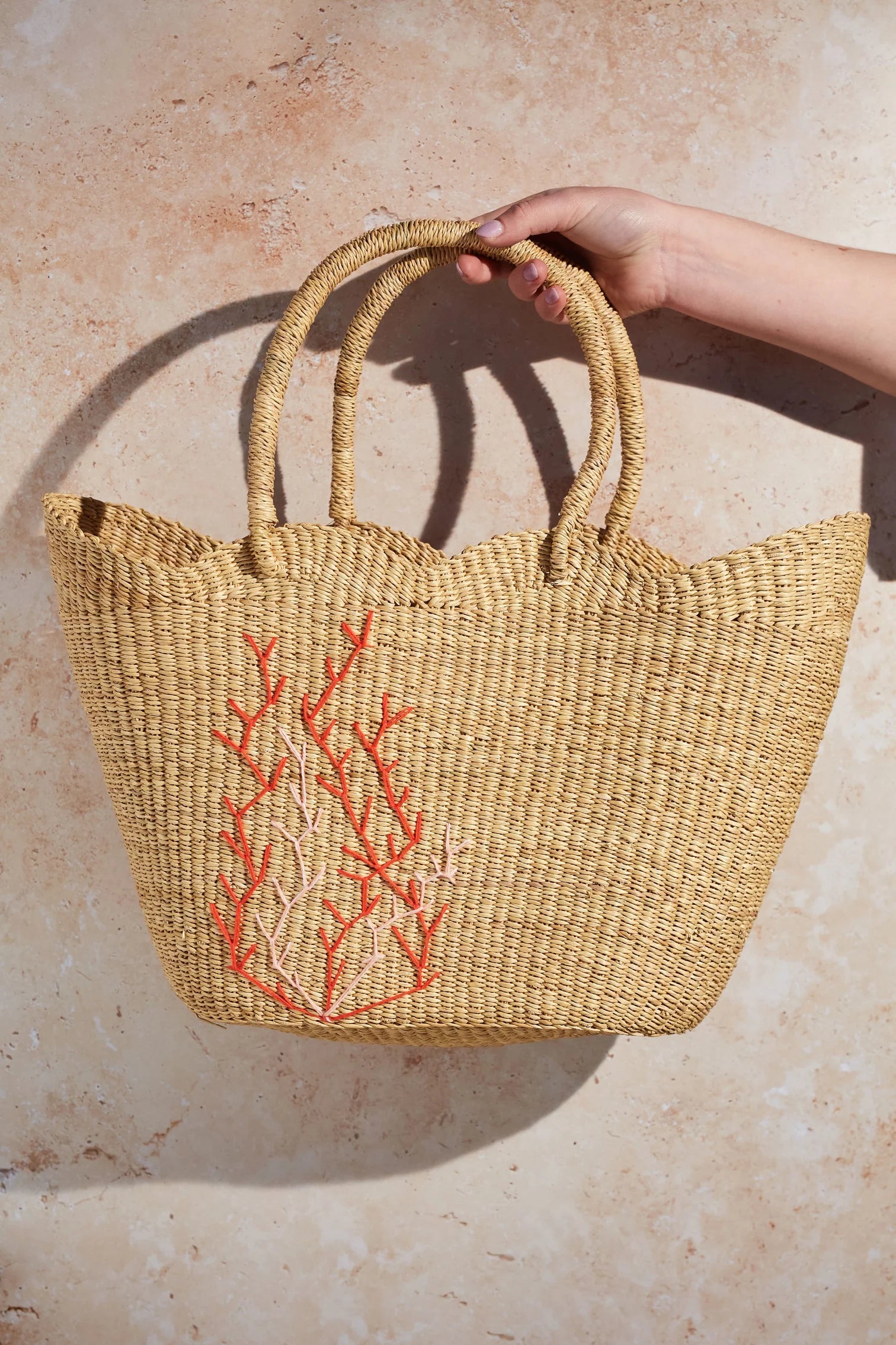 Meribella Scallop Basket Bag