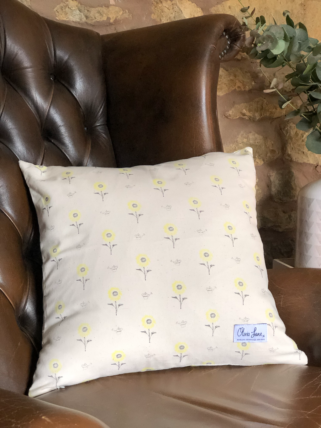 Cushion - 'Sunny Side Up' Sunflower
