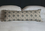 LUMBAR CUSHION ~ MOONPENNY/DAISY CHAIN FLAX FLOWER