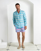 Mens Linen Shirt AGAVE