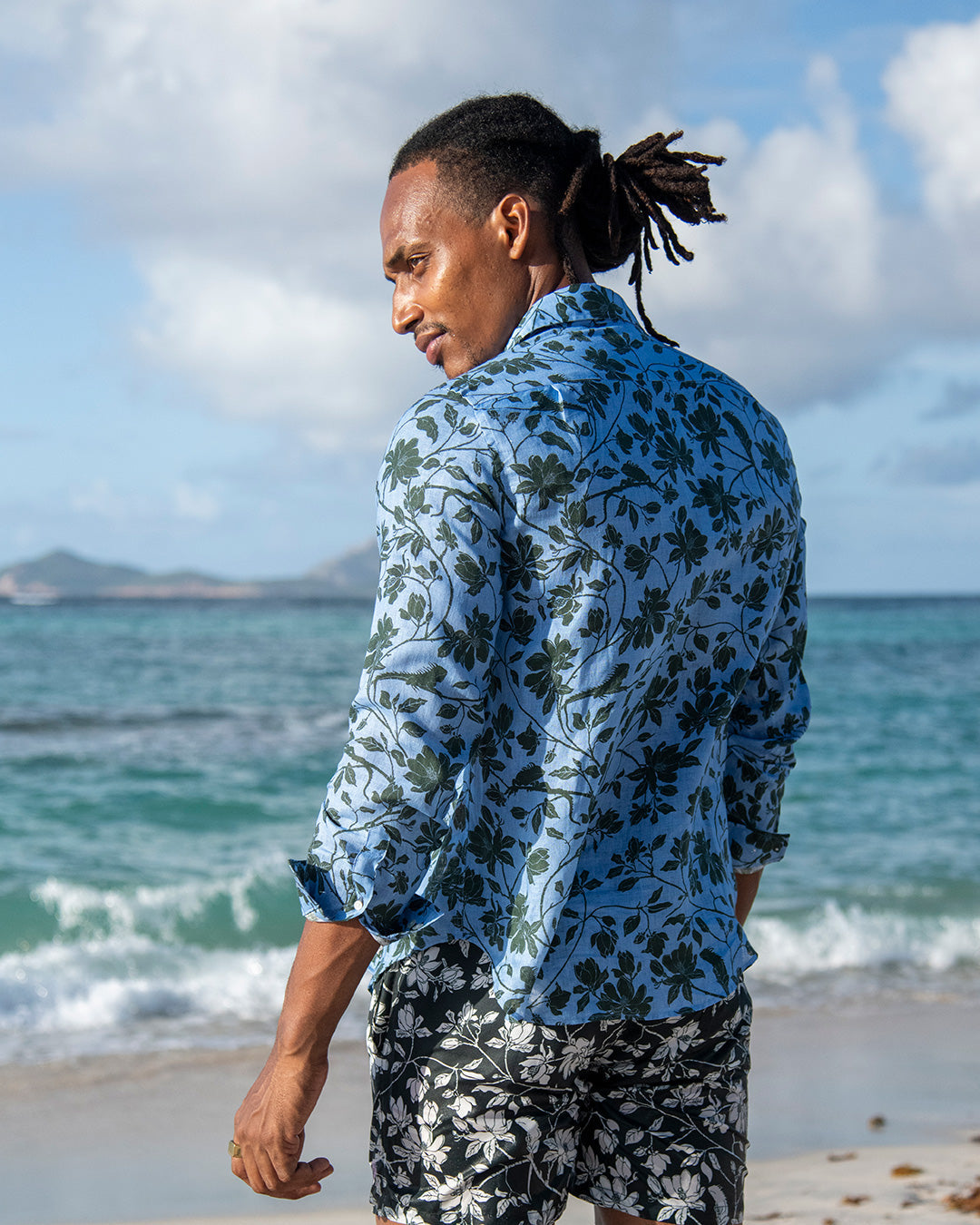 Mens Linen Shirt IGUANA