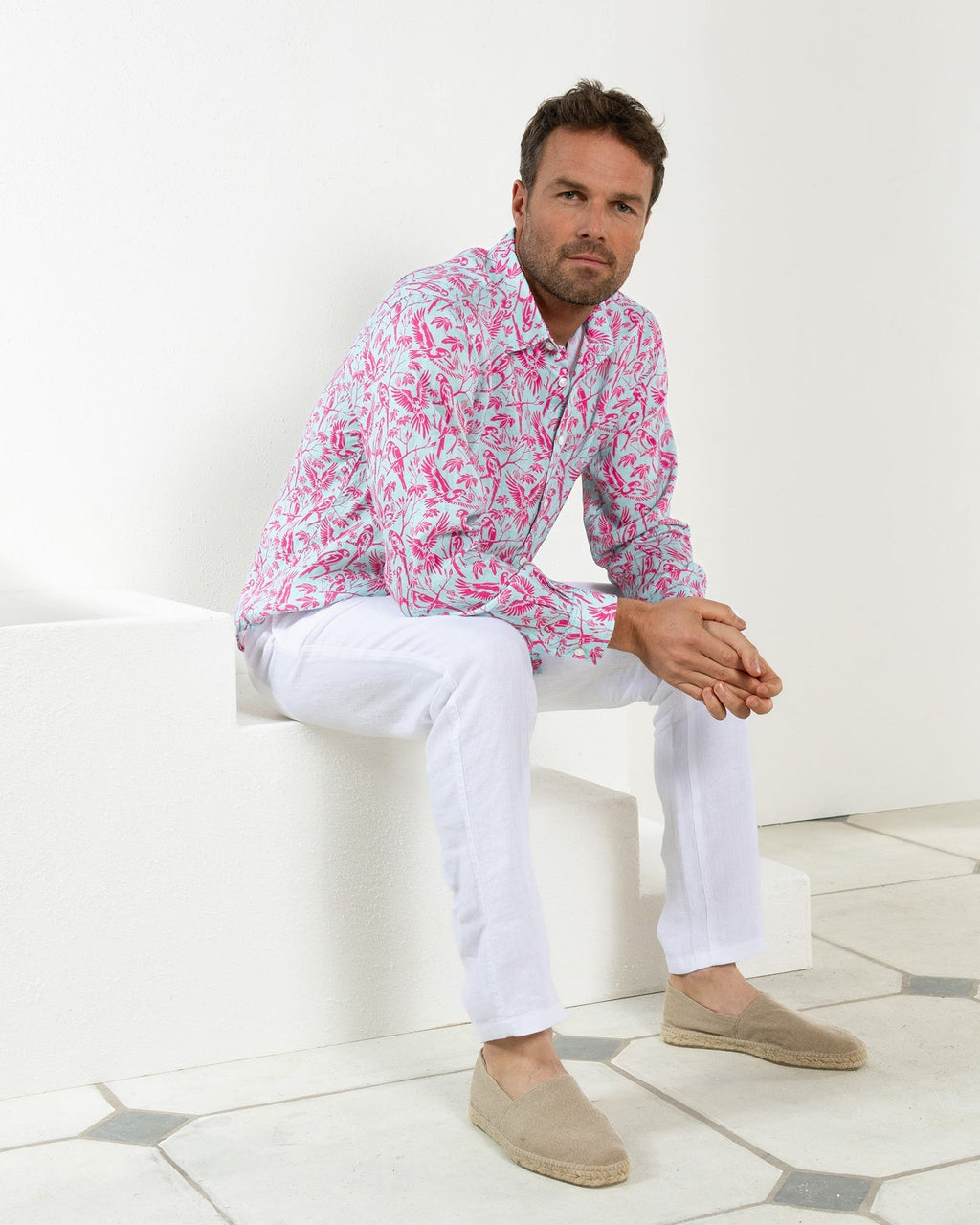 Linen Shirt PARROT
