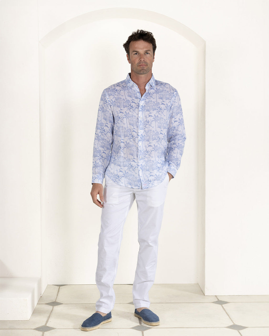 Linen Shirt PINK HOUSE TOILE