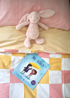 Pink Check & Yellow Stripe Reversible Single Duvet Cover