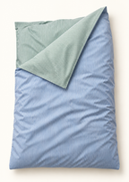 Blue & Green Reversible Stripe Single Duvet Cover