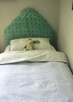 Blue & Green Reversible Stripe Single Duvet Cover