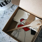 Apron, Tea Towel & Wooden Spoon