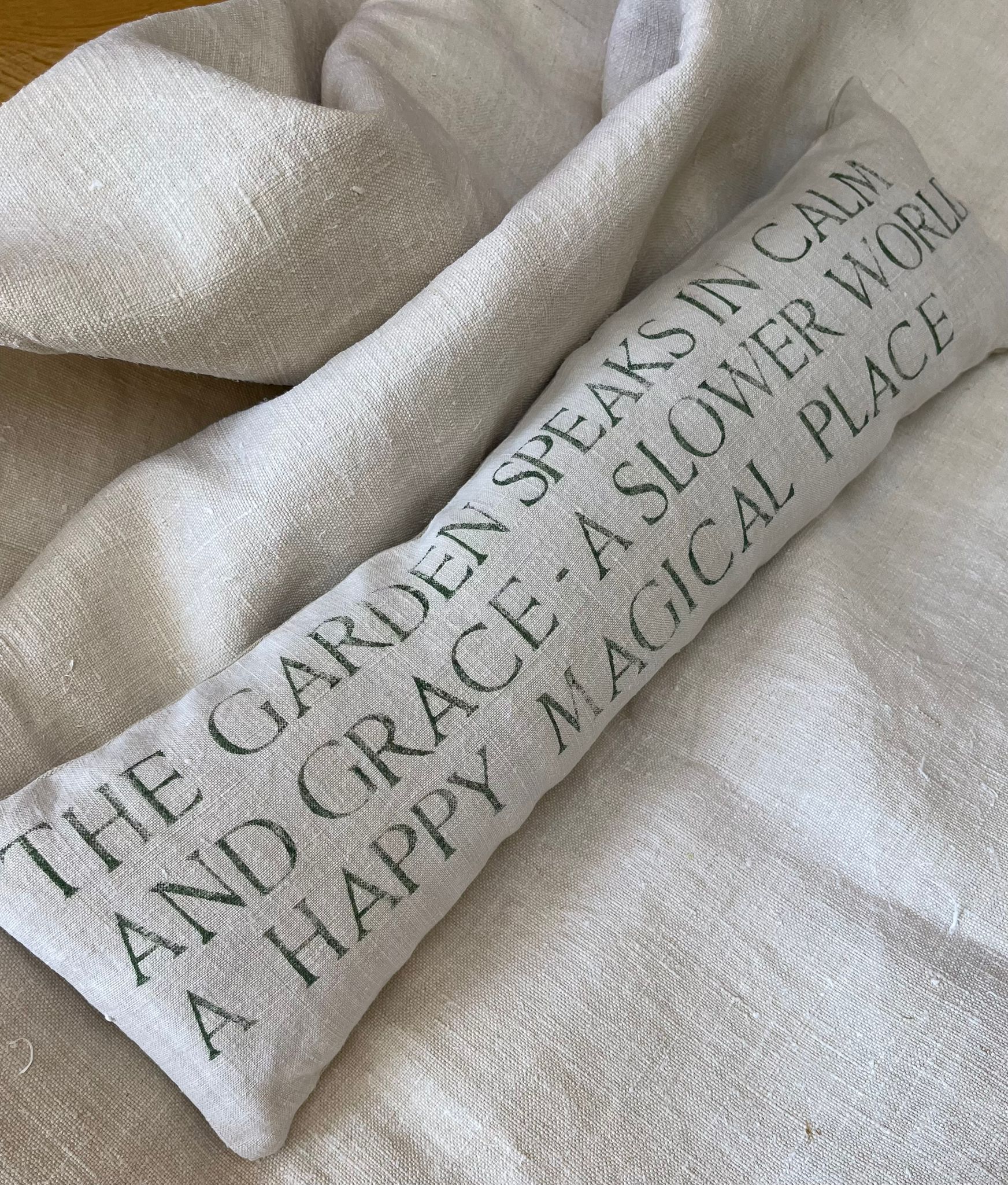 The Garden Speaks In Calm And Grace - A Slower World A Happy Magical Place Lavender Pillow