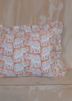 Peach Elephant Baby Pillowcase