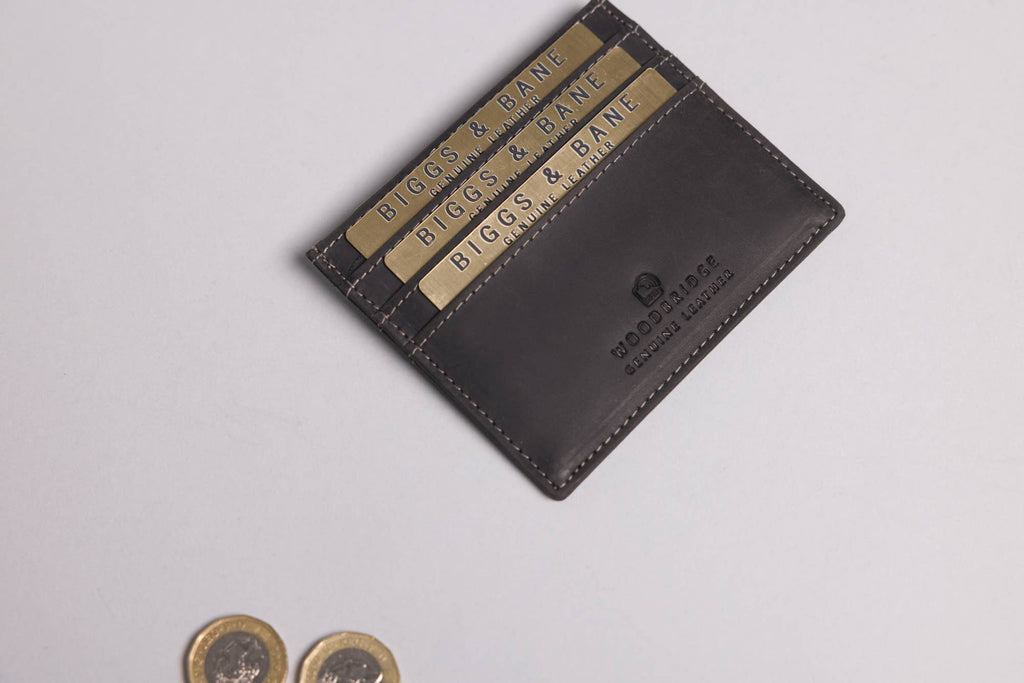 Leather Card Holder in Black