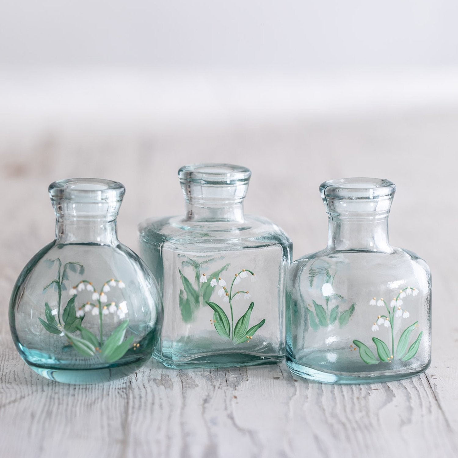 Hand Painted Round Diffuser Bottle image 1