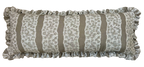 LUMBAR RUFFLE CUSHION ~ FAIRYLACE CLAY