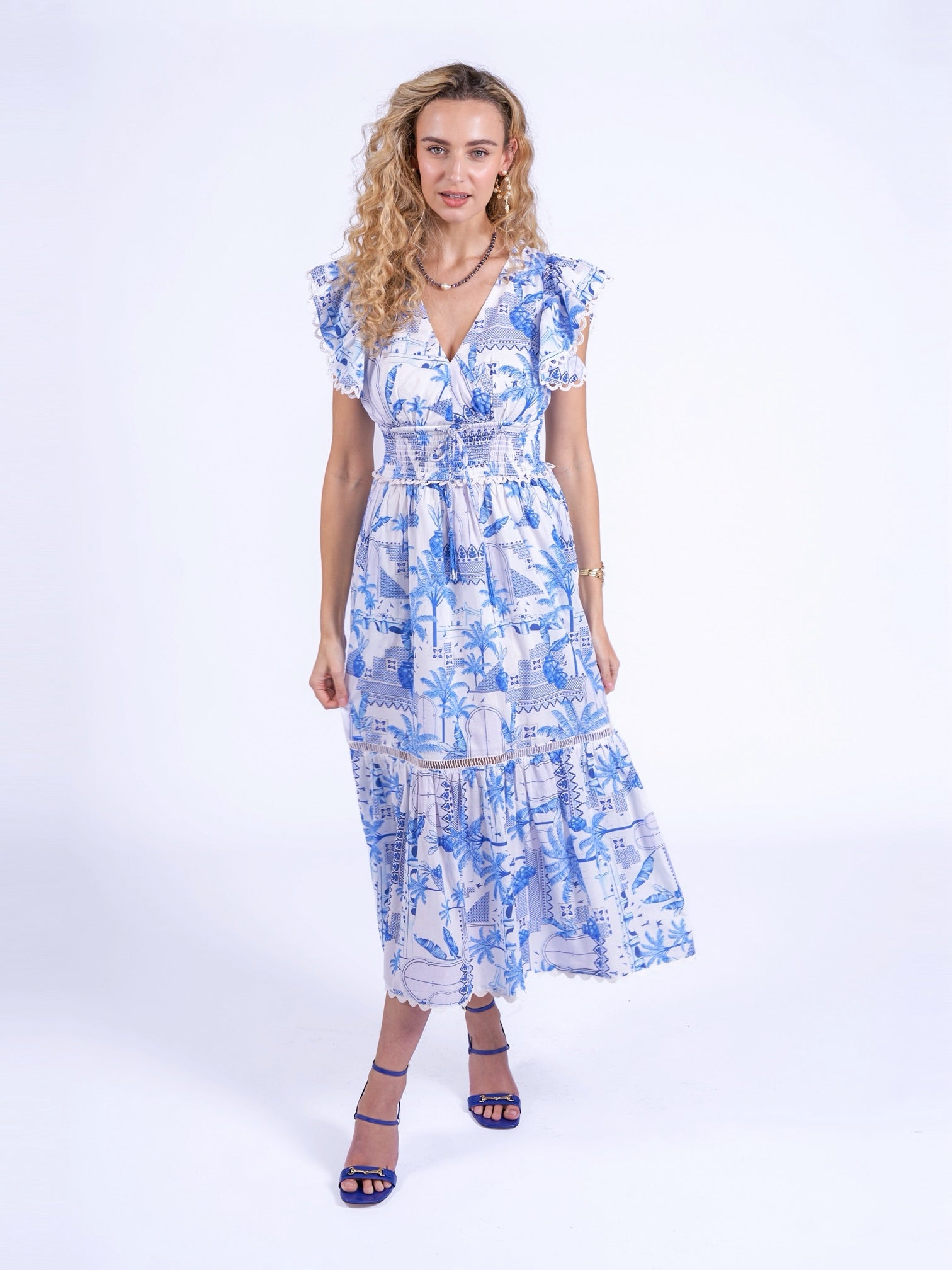 'MISHA'  DRESS IN PARADISE BLUE