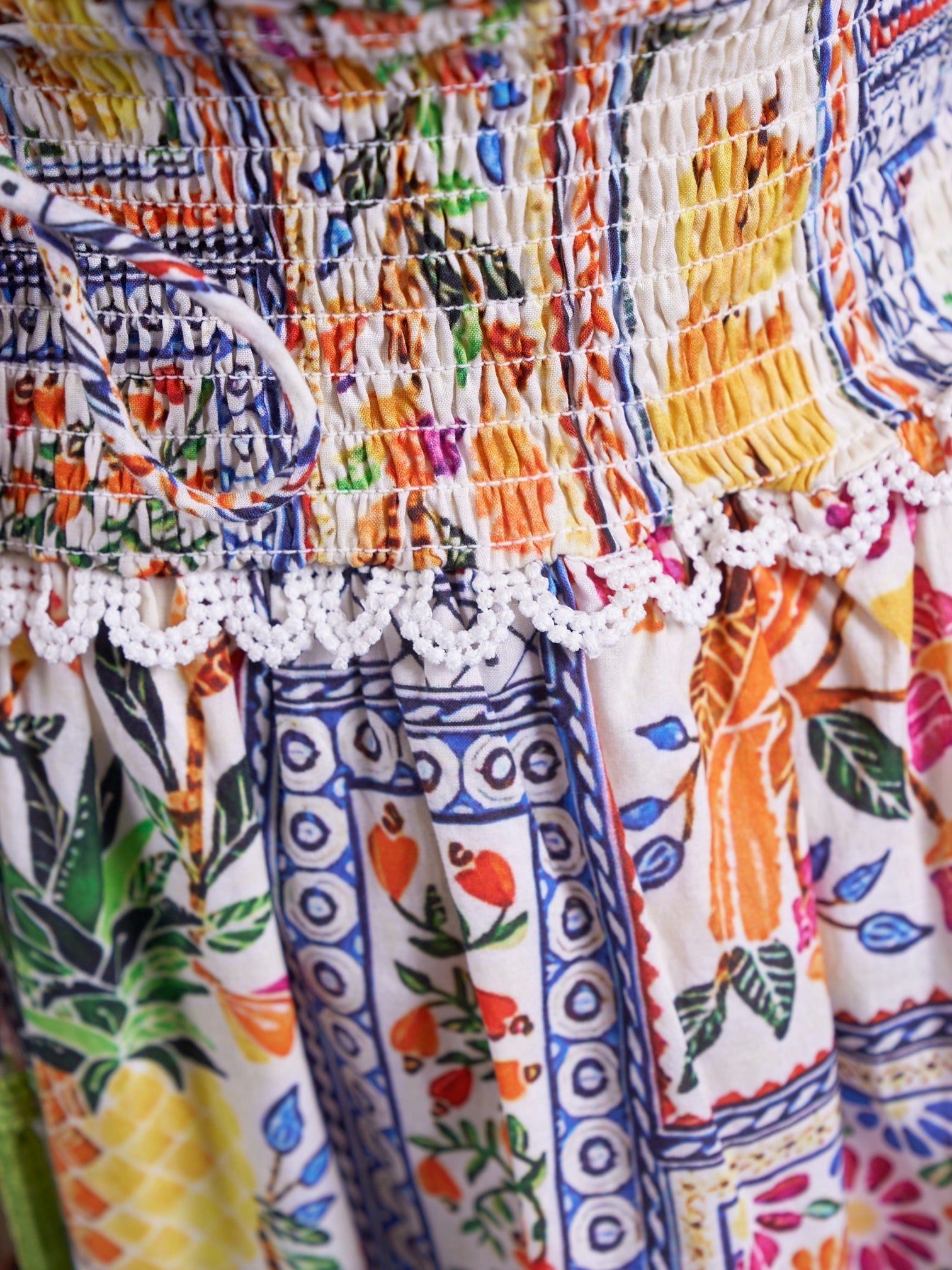 'MISHA'  DRESS IN TROPICAL PATCH