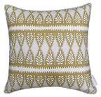 Florian Square Cushion - Ochre yellow