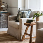 Florian Square Cushion - Blue
