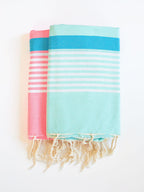 Fouta By Yuta - Hammam Towel Sousse | Fuchsia - Turquoise