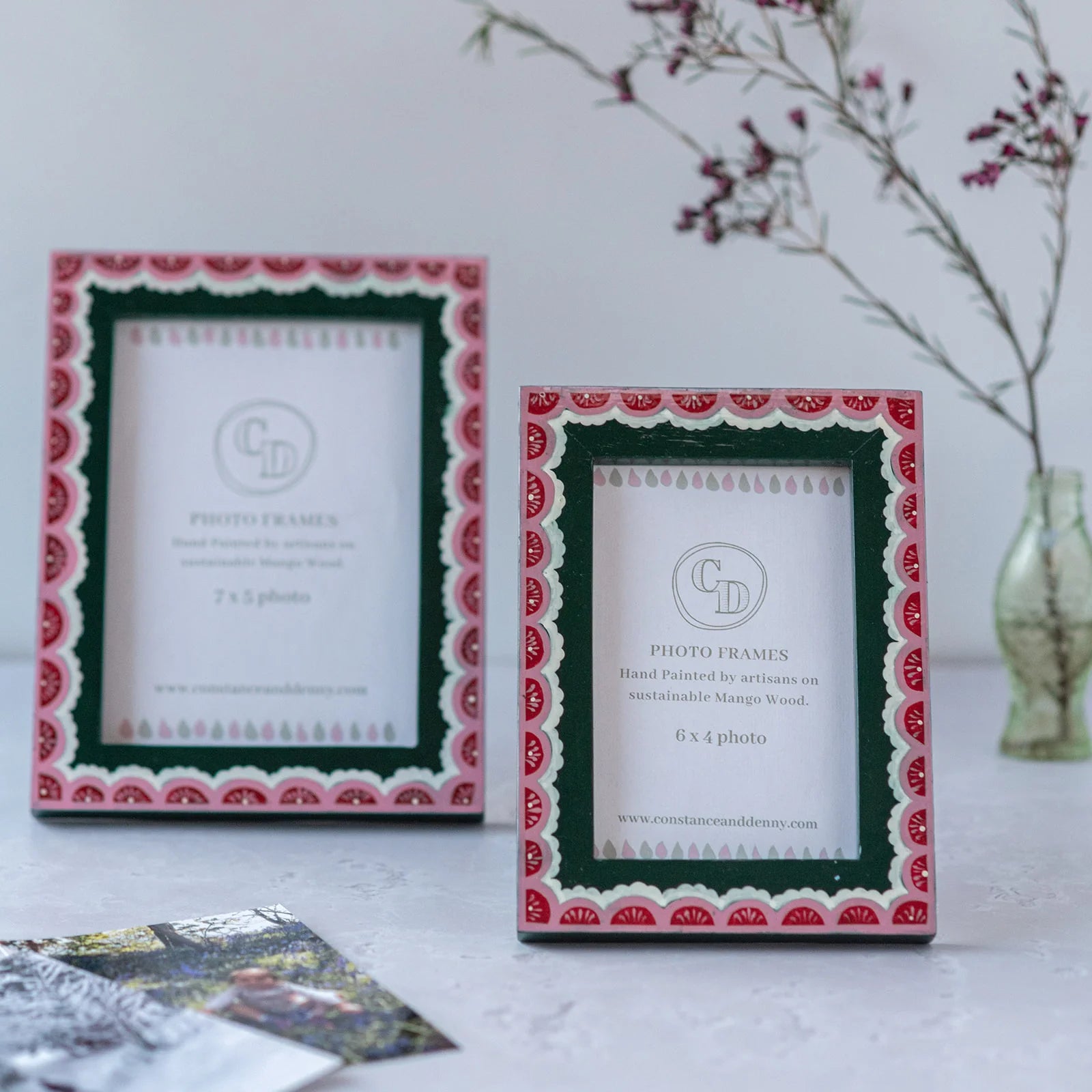 Scalloped Hand Painted Frame - two sizes